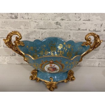 صينيه تقديم فواكه سيراميك بتصميم فكتوري -5987