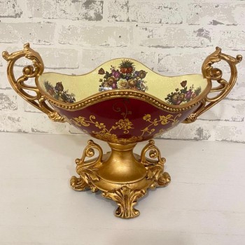 صينيه تقديم فواكه سيراميك بتصميم اوربي فكتوريا- 5968