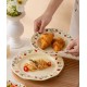 صحن سيراميك بتصميم الفراوله متوفر الحجمين -6278