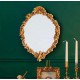 مرايا جداري باطار ذهبي على الطراز الاروبي -L6940