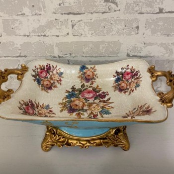 صينيه تقديم فواكه سراميك بتصميم اوربي كلاسيك -6250