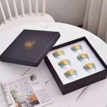 فنجان قهوه سراميك  فرزاتشي فاخر 6 قطع -L5822