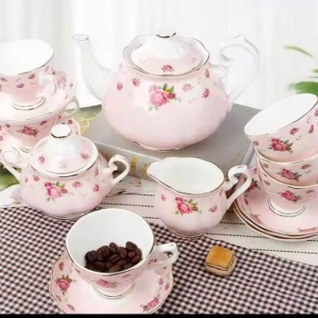 طقم أكواب شاي رويال البرت الوردي -L6685