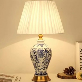 وحده اضاءه سيراميك بزخارف زرقاء فاخره-6752