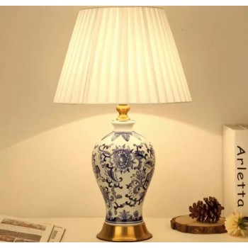 وحده اضاءه سيراميك بزخارف زرقاء فاخره-6752