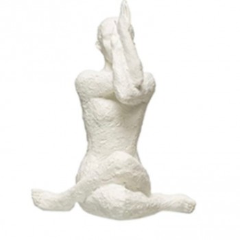 تحفه يوغا ديكور مكتبي من راتنج ابيض -6142
