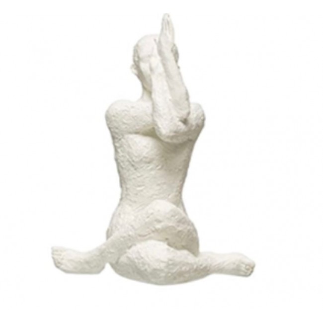 تحفه يوغا ديكور مكتبي من راتنج ابيض -6142