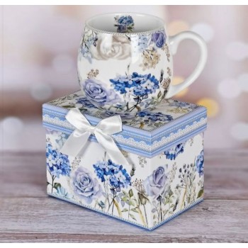 كوب لورا بلو  سراميك مزهره علبه هديه -5880