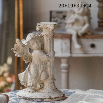 تحفه شمعدان انجل نمط روماني-L3950 تحفه شمعدان انجل نمط روماني-L3950