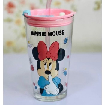 كوب زجاجي ديزني بالشاليموه 700مللي L3228 كوب زجاجي ديزني بالشاليموه 700مللي L3228