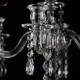 شمعدان كرستاليه من 5 اذرع بتصميم ابداعي من الزجاج L3293