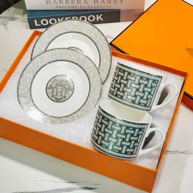 طقم كوب شاي وصحن حبتين من سراميك براند هرمزL3344 طقم كوب شاي وصحن حبتين من سراميك براند هرمزL3344