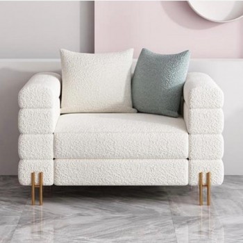 صوفا مصنوعه من اجود انواع الاقمشة البوكليه بأرجل معدنيه -L5624