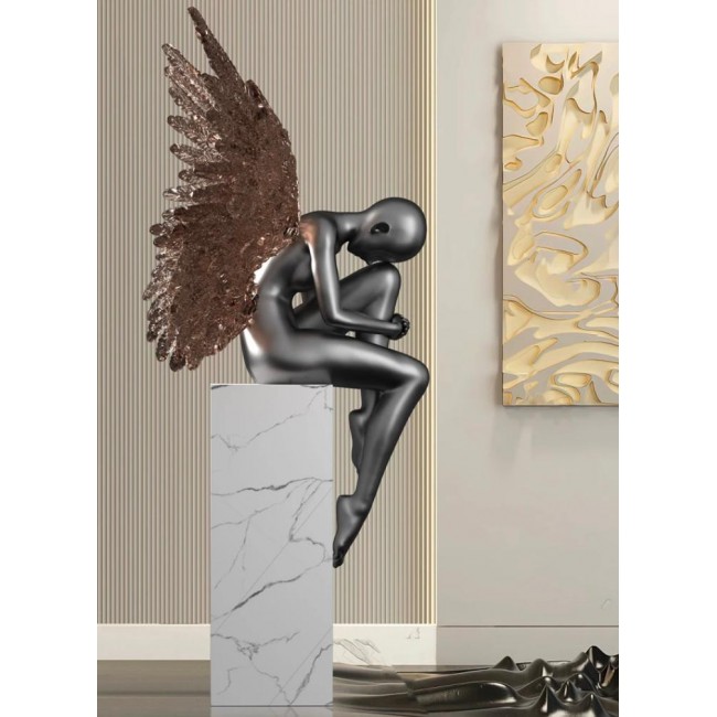 تمثال مجنح يمثل شخصية الهبوط فن ابداعي ملائم لغرفة المعيشه -5521 تمثال مجنح يمثل شخصية الهبوط فن ابداعي ملائم لغرفة المعيشه -5521