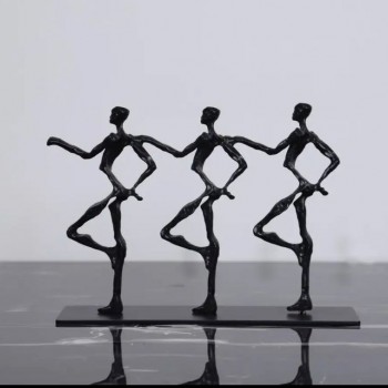 تحفه شخصيات معدن نمط اوربي حديث -L5585