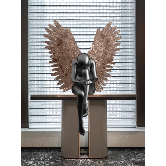 تمثال مجنح يمثل شخصية الهبوط فن ابداعي ملائم لغرفة المعيشه -5521 تمثال مجنح يمثل شخصية الهبوط فن ابداعي ملائم لغرفة المعيشه -5521