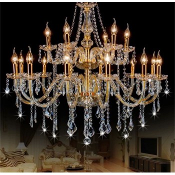 ثريا مضيئه ملكيه من الكريستال ومعدن -5387