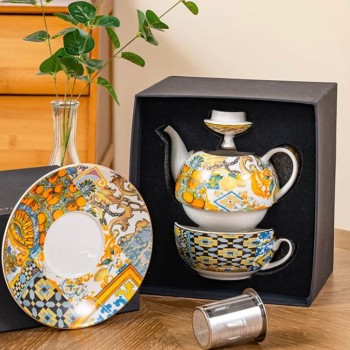 ابريق شاي سيراميك كوب انجليزي فاخر-1 -5288 