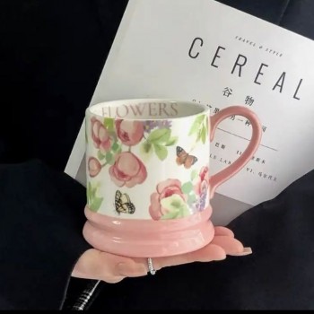 كوب قهوه سيراميك نمط ريفي انيق -5268