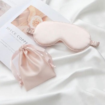 قناع نوم شخصي مع كيس قماش ستان -L5325 قناع نوم شخصي مع كيس قماش ستان -L5325