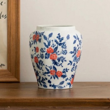 فازه سيراميك على الطراز الاروبي بنقوش انيقه -5492