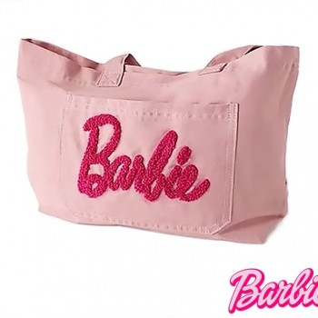 شنطه باربي وردي قماش للفتيات -5273 شنطه باربي وردي قماش للفتيات -5273