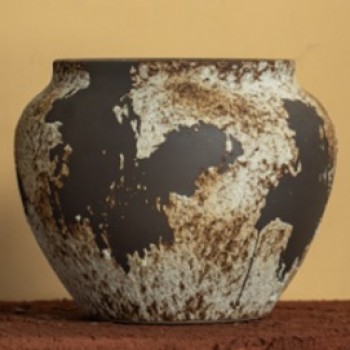 فازه  فخاريه صلب  معتق ملائمه لديكور المنزل -L5479