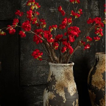 فازه  فخاريه معتق صلب ملائمه لغرفة المعيشه -L5480