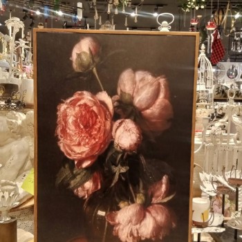 لوحه مطبوع كالنفس اطار خشب ذهبي متوفر 3 احجام-L5249