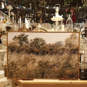 لوحه مطبوع كالنفس اطار خشب ذهبي متوفر 3 احجام -L5252