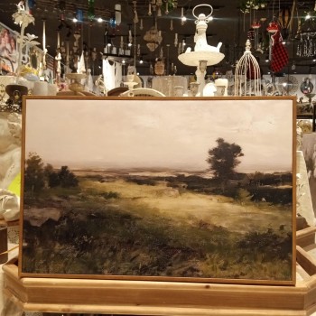 لوحه مطبوع كالنفس اطار خشب ذهبي متوفر 3 احجام-L5240