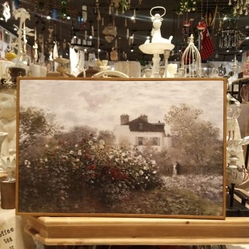 لوحه مطبوع كالنفس اطار خشب ذهبي متوفر 3 احجام-L5246