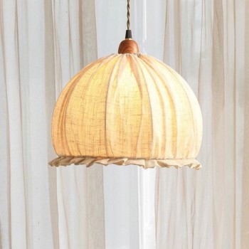 وحده اضاءه سقف مصنوعه يدويا من اجود انواع الاقمشه بتصميم ريفي -L5448