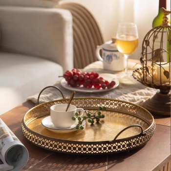 صينيه ذهبيه فاخره معدن متوفر الحجمين- 541421