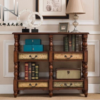 كونسول جداري من خشب الطبيعي فينتج -2399