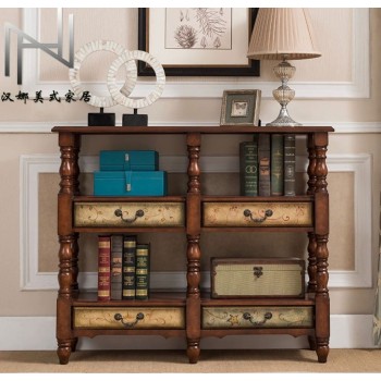 كونسول جداري من خشب الطبيعي فينتج -2399