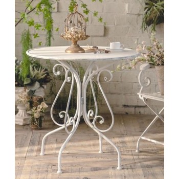 طاوله معدنيه بطراز فرنسي فاخر فناء الحديقة المنزل L3201