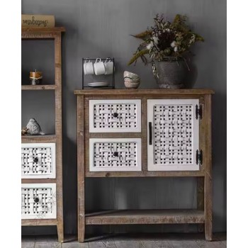 كونسول جداري  خشب طبيعي منحوت يدويا بتصميم اوربي -2299