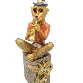 تحفه قرد عازف بقبعه راتنج -6178