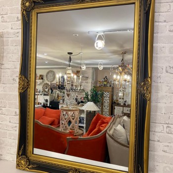 مرايا بتصميم اوربي كلاسيك باطار خشبي مزخرفه 90cm -6-6656 ارتفاع 