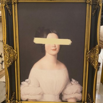 لوحه جداري مطبوع كالنفس باطار خشبي انيق -3-6657