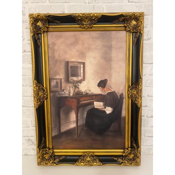 لوحه جداري مطبوع كانفس اطار خشبي -6657