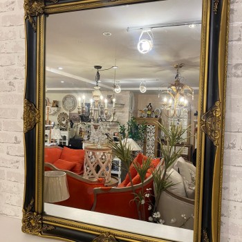 مرايا بتصميم اوربي كلاسيك باطار خشبي مزخرفه  110cm ارتفاع-L6649