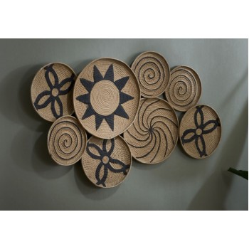 ديكور جداري بتصميم دوائر معدن -5462 ديكور جداري بتصميم دوائر معدن -5462