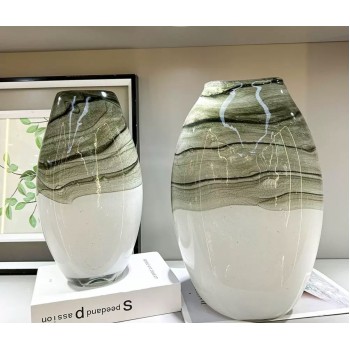 فازه زجاجيه بتصميم حديث ملائمه لغرفة المعيشه متوفر الحجمين -L3840 فازه زجاجيه بتصميم حديث ملائمه لغرفة المعيشه متوفر الحجمين -L3840