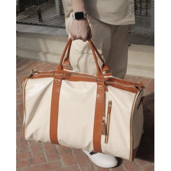 شنطه سفر من الجلد الصناعي قابل لطي -L5435