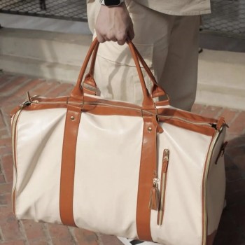 شنطه سفر من الجلد الصناعي قابل لطي -L5435 شنطه سفر من الجلد الصناعي قابل لطي -L5435