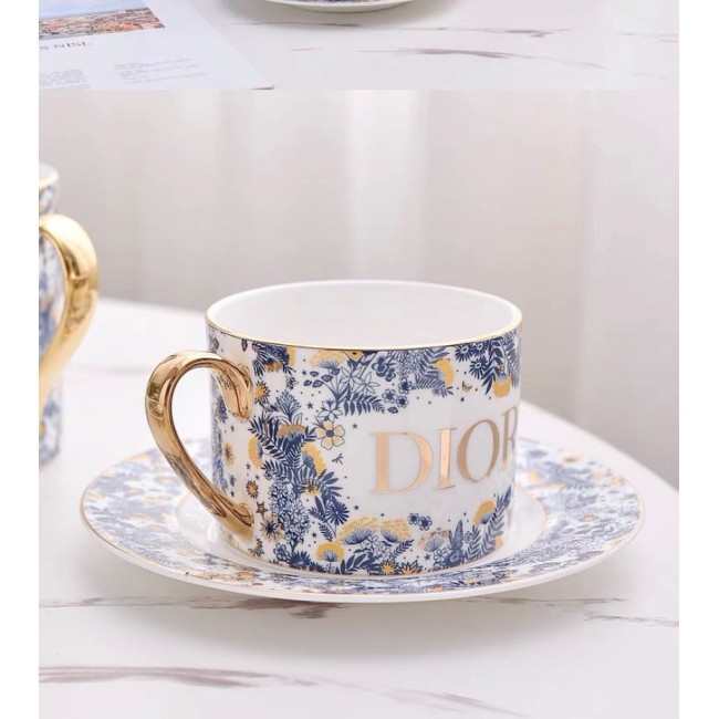 طقم كوب وصحن ديور سيراميك فاخر 2 قطع -L5829