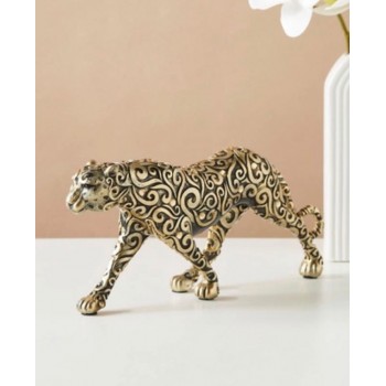 تحفه ديكور فهد مزخرف من راتنج مثالي للمكتب -L6150