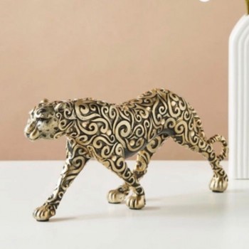 تحفه ديكور فهد مزخرف من راتنج مثالي للمكتب -L6150